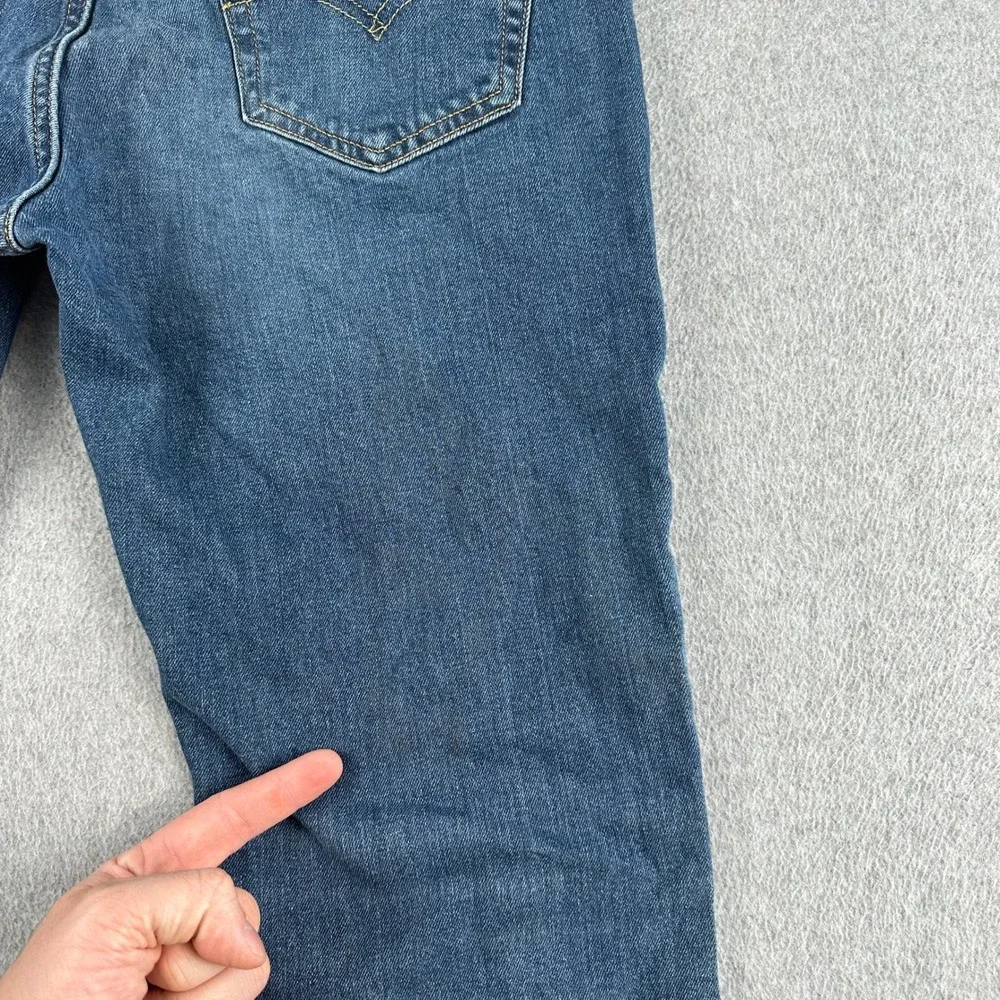Levi's 511 Jeans Men's‎ 34x30 Blue Slim Fit Denim Medium Wash Western Rodeo Fade